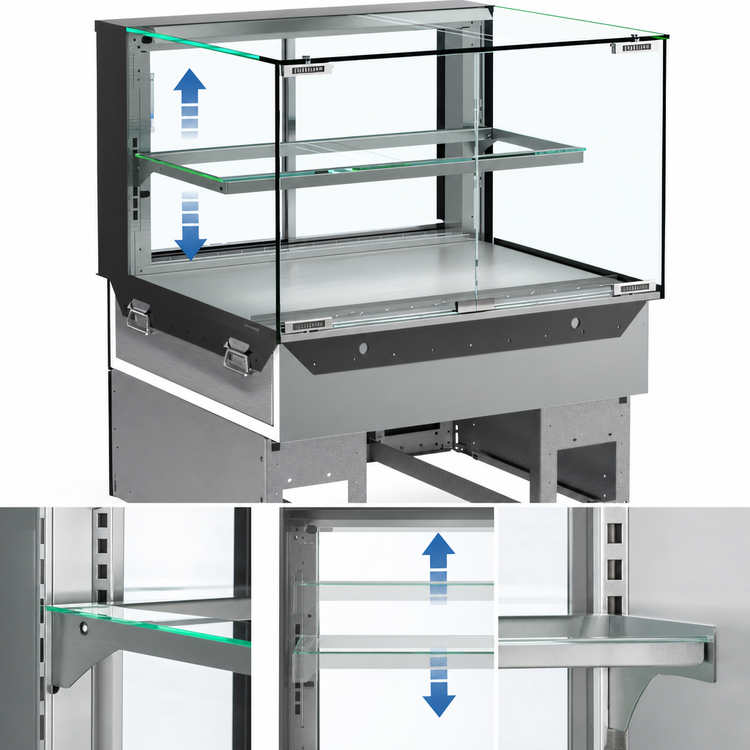 Product image #4 for Structural Concepts Reveal Heated Self-Service Slide-In Counter Case, 47-3/4 Inches Wide, 208-240V