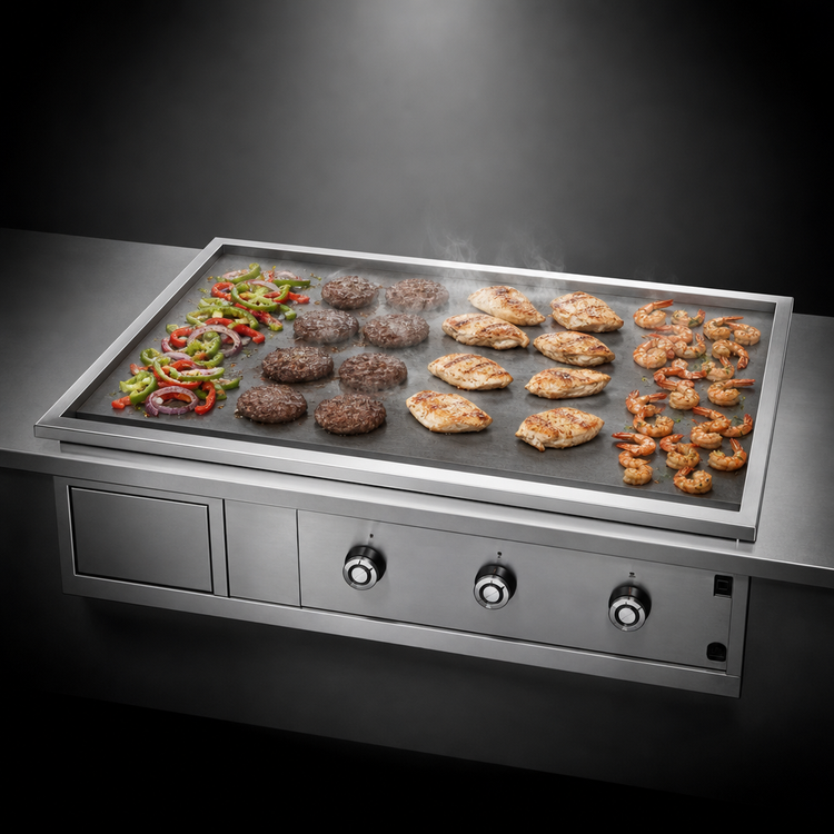 Product image #4 for Lang 48-Inch Drop-In Electric Griddle with 1-Inch Polished Steel Plate