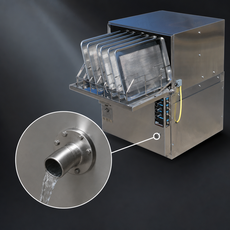 Product image #4 for American Dish Service ET-AF-3-PH-S Undercounter Low Temp Chemical Sanitizing Dishwasher