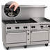Thumbnail image #4 for Vulcan Endurance 72-Inch Commercial Gas Restaurant Range with 8 Open Burners, 24-Inch Thermostatic Griddle, and 2 Convection Ovens