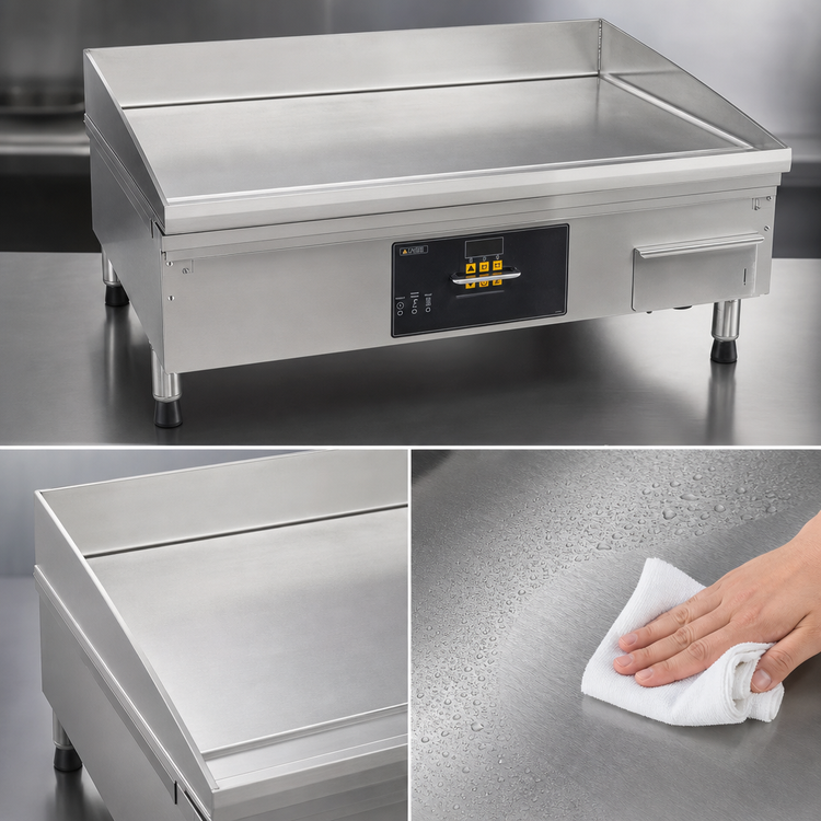 Product image #4 for AccuTemp AccuSteam 24-Inch x 30-Inch Electric Steam-Heated Countertop Griddle