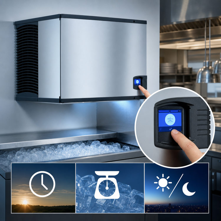 Product image #4 for Manitowoc Indigo NXT iT0500W Water-Cooled Regular Cube Ice Maker, 500 lb/Day