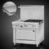 Thumbnail image #4 for Southbend Ultimate 36-Inch Commercial Gas Restaurant Range with 4 Star/Sauté Burners, 12-Inch Left Griddle, Cabinet Base, and 22-1/2-Inch Flue Riser
