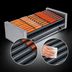 Thumbnail image #4 for Roll-A-Grill 36-Hot-Dog Slanted Countertop Roller Grill with GripsIt Rollers