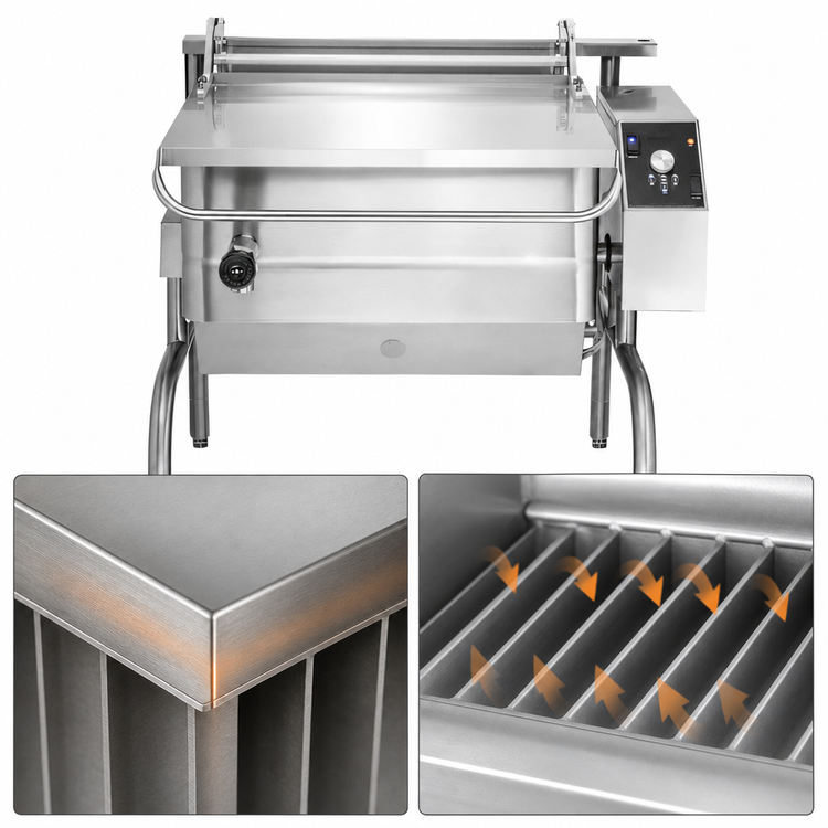 Product image #4 for Groen BPP-30GC 30-Gallon Gas Tilting Braising Pan with Classic Controls
