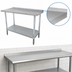 Thumbnail image #4 for Advance Tabco Stainless Steel Work Table with Adjustable Undershelf and 1-1/2-Inch Rear Up-Turn, 108 x 30 Inches