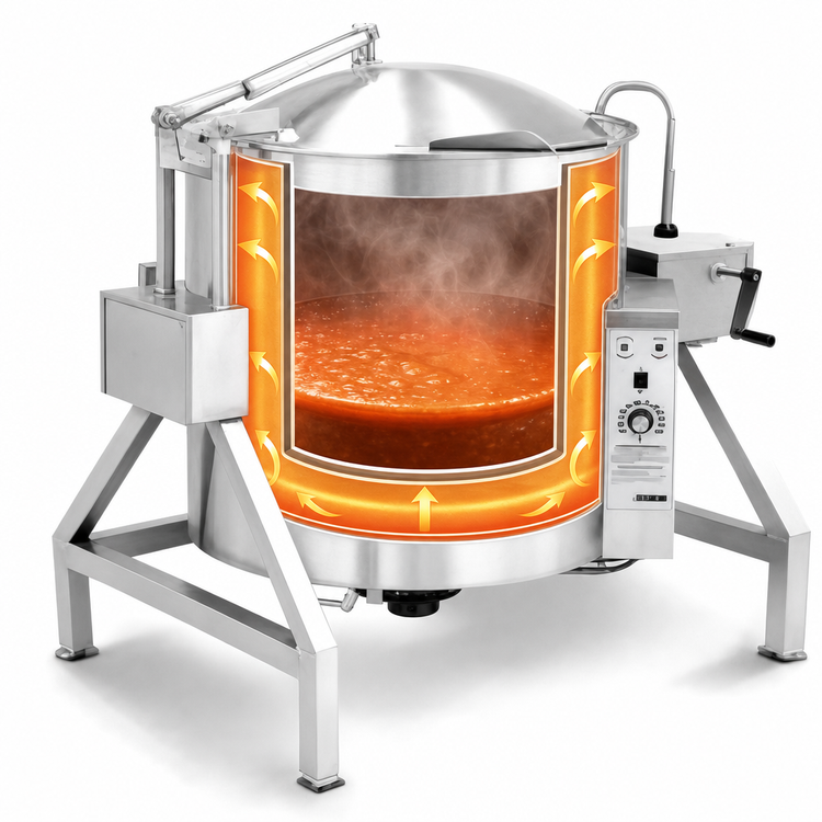Product image #4 for Legion TLGB-20F 20-Gallon Gas Full Jacket Tilting Kettle