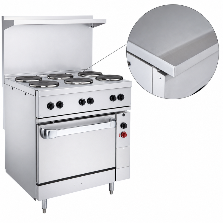 Product image #5 for Vulcan 36-Inch 240V Electric Restaurant Range with Thermostatic Griddle and Oversized Oven