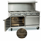 Thumbnail image #4 for Imperial (Middleby) Pro Series IR-10-C-XB 60-Inch Gas Restaurant Range with 10 Open Burners, Convection Oven & Open Cabinet Base
