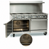 Thumbnail image #4 for Imperial Pro Series 60-Inch Gas Restaurant Range with 10 Open Burners, Convection Oven, and Open Cabinet Base