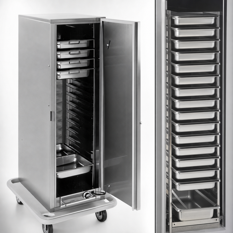 Product image #4 for Carter-Hoffmann PH1200 Mobile Heated Transport Cart for 16 12 x 20 Pans