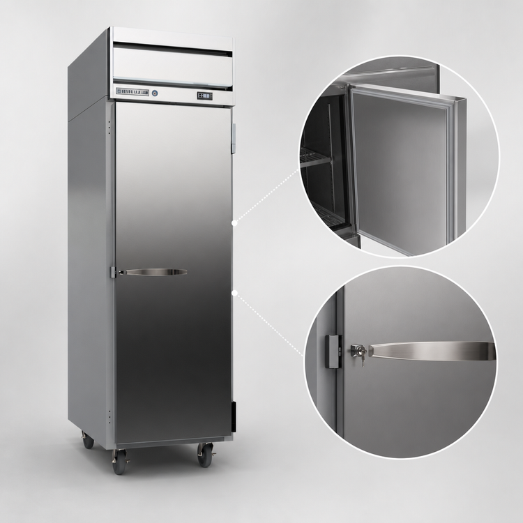 Product image #4 for Beverage Air Horizon Series 21.06 Cu. Ft. One-Section Reach-In Freezer with Right-Hand Solid Door