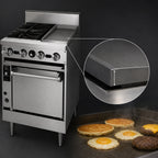 Thumbnail image #4 for Jade Range (Middleby) Bistro JBR-2-12G 24-Inch Commercial Gas Range with 2 Open Burners, 12-Inch Griddle & Cabinet Base
