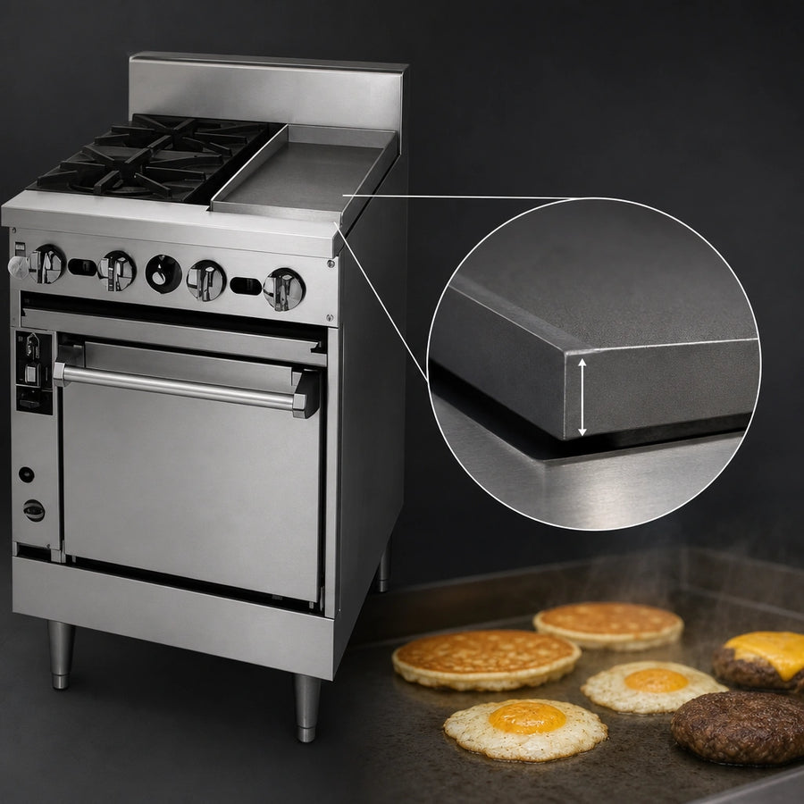 12-inch Griddle with 1-inch Plate