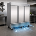 Thumbnail image #4 for Serv-Ware RF3-HC 3-Door Reach-In Freezer, 72 Cu. Ft., Self-Contained Bottom Mount, Stainless Steel