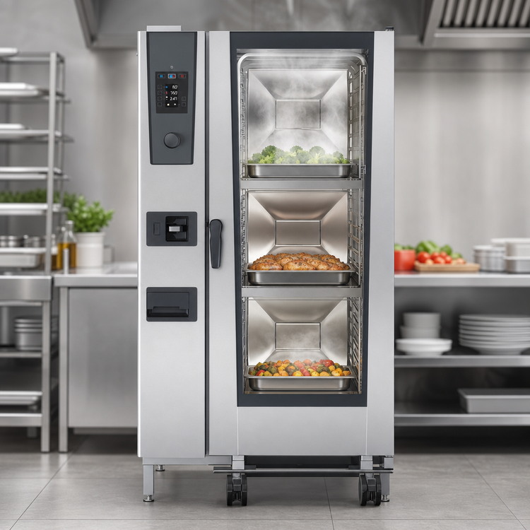 Product image #4 for RATIONAL iCombi Classic 20-Full Size Electric Combi Oven, Floor Model, 208/240V 3-Phase