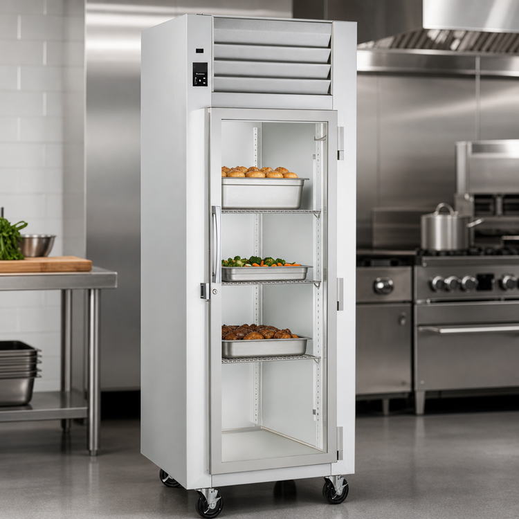 Product image #4 for Traulsen Spec-Line R-Series One-Section Reach-In Heated Cabinet with Half-Height Glass Doors