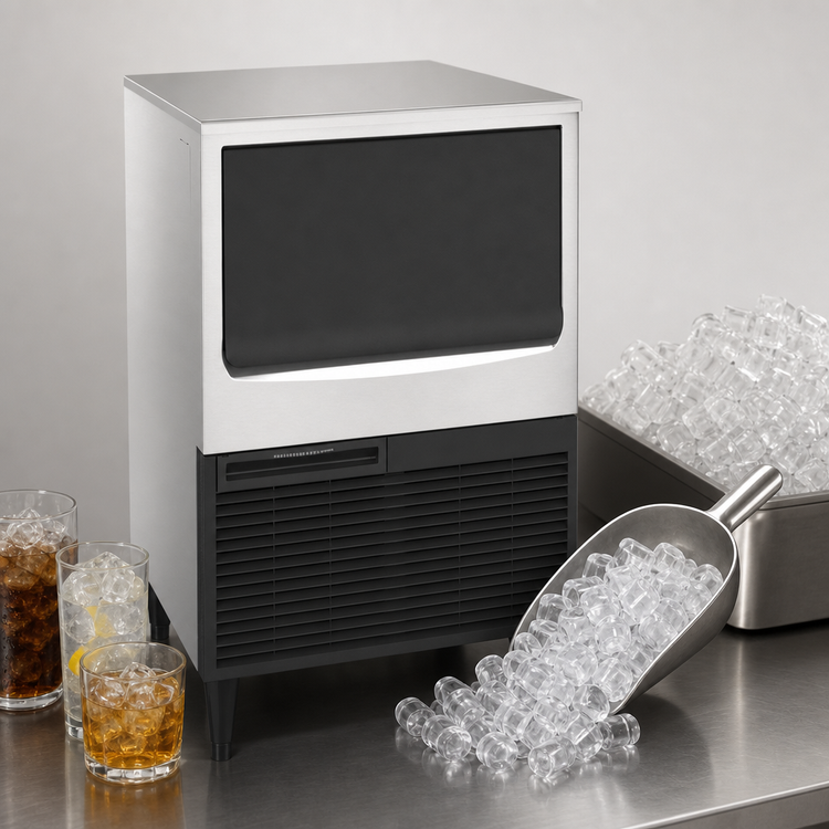 Product image #4 for Hoshizaki KM-161BAJ Cube-Style Ice Maker With Bin, Air-Cooled, 163 lb/Day Production, 78 lb Storage