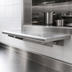 Thumbnail image #4 for Advance Tabco 84 Inch x 18 Inch Pass-Thru Shelf with Bull Nose Front and Rear, Stainless Steel