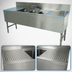 Thumbnail image #4 for Advance Tabco Prestige 3-Compartment Stainless Steel Underbar Sink Unit with Left and Right Drainboards and Deck-Mount Faucet, 72-Inch