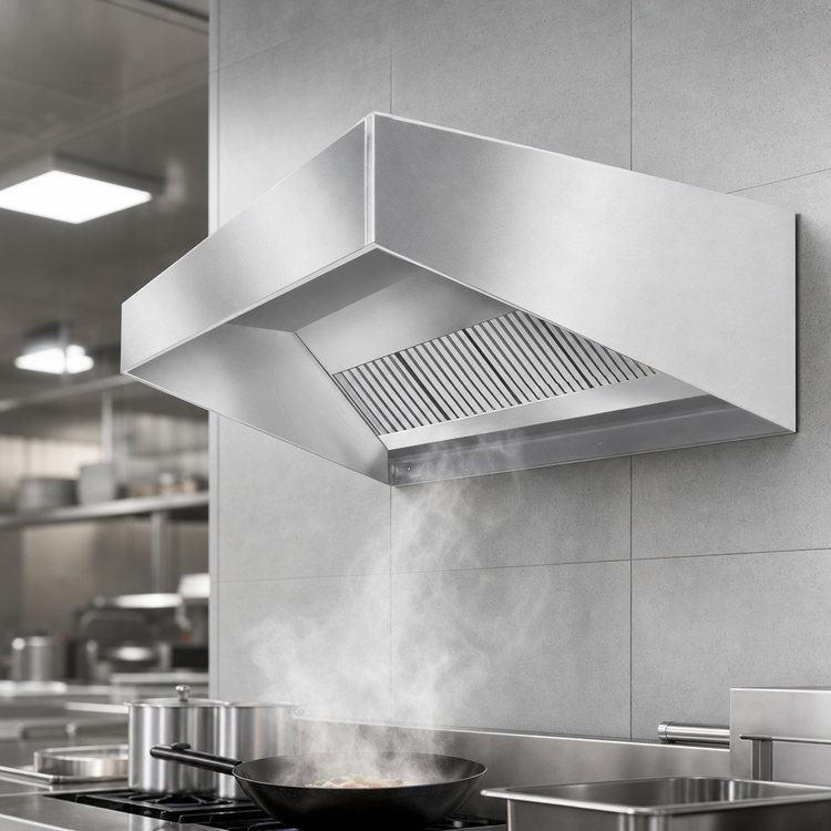 Product image #4 for SpecAir HES96-54 Short Front Wall-Mounted Exhaust-Only Commercial Kitchen Hood, 54-Inch