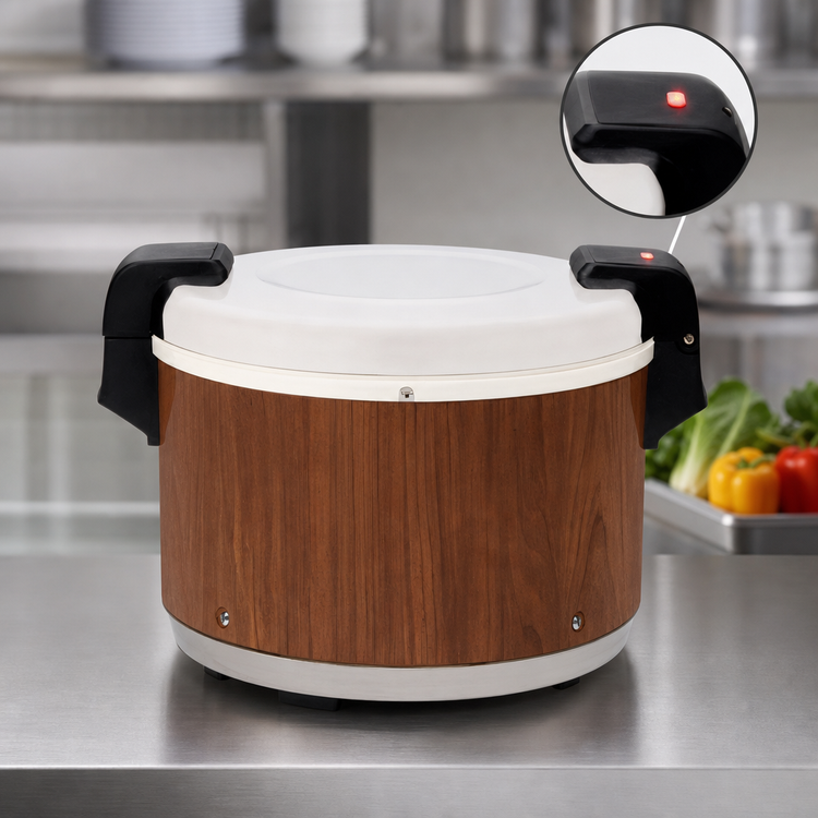 Product image #4 for RiceMaster 18 Qt Woodgrain Electric Countertop Rice Warmer, 120V