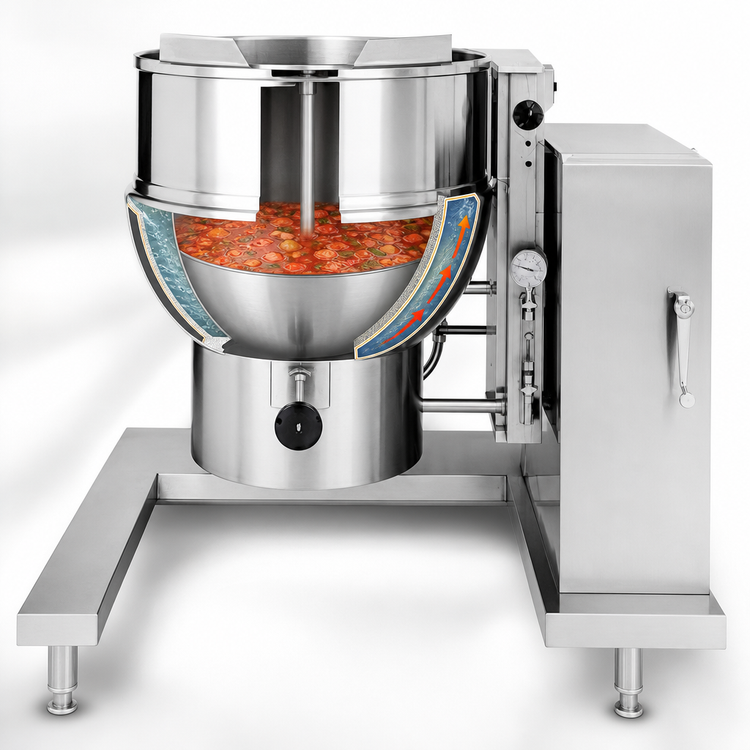 Product image #4 for Groen 40-Gallon Electric Tilting Steam Kettle with 2/3 Jacket