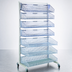 Thumbnail image #4 for Quantum Mobile Single-Sided Partition Wall Starter Unit with Baskets, 48 x 26 x 74 Inches