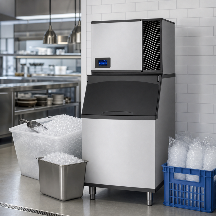 Product image #4 for True Ice Series Half-Cube Self-Contained Air-Cooled Ice Maker, 640 lb./24 Hr, 30 Inch Wide