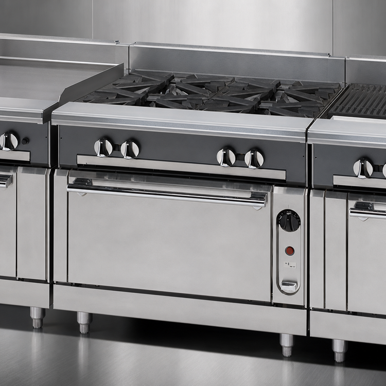 Product image #4 for Vulcan V Series Heavy Duty 36-Inch Commercial Gas Modular Range with Two 18-Inch French Tops