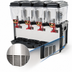 Thumbnail image #4 for Cofrimell CD4J110 4-Bowl Juice Dispenser with 3-Gallon Removable Polycarbonate Bowls, 110V