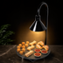 Thumbnail image #4 for Hatco Glo-Ray Freestanding Round Heated Simulated Stone Warming Shelf with Decorative Lamp, 18-Inch Diameter