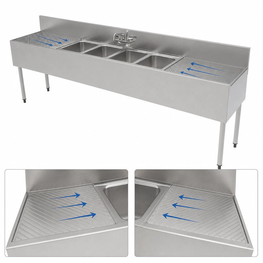Dual Pitched Drainboards