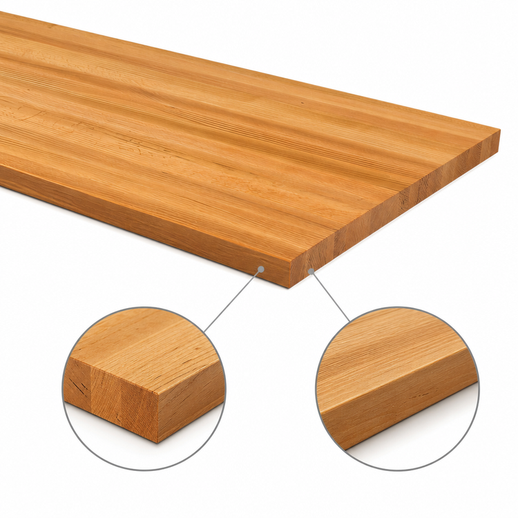 Product image #4 for John Boos Appalachian Red Oak Edge Grain Island Countertop, 132 x 27 x 1-1/2 Inch, Penetrating Oil Finish