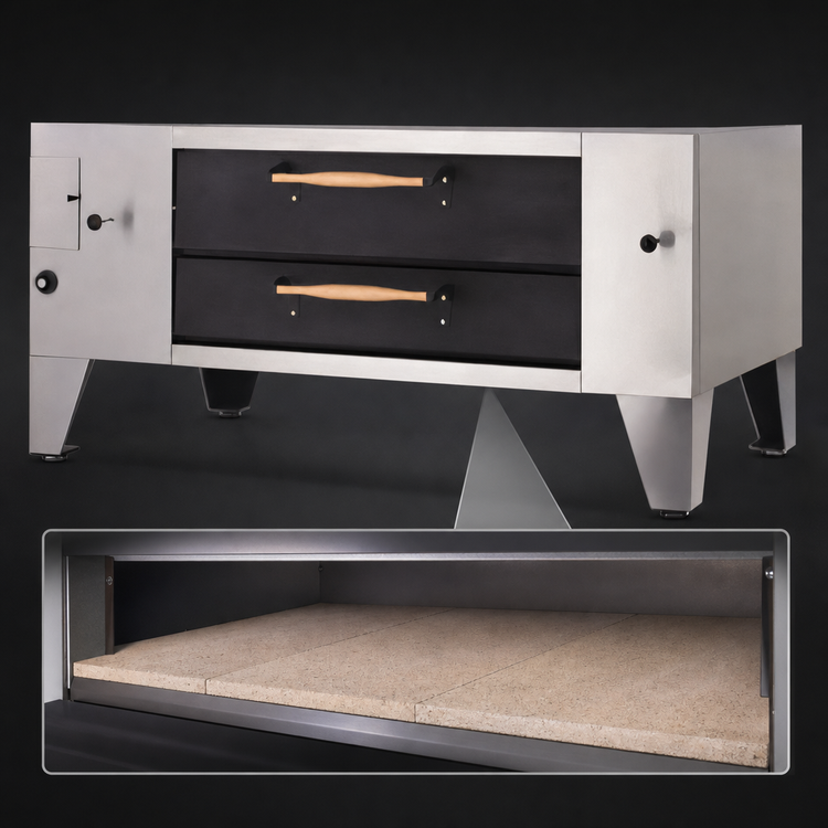 Product image #4 for Bakers Pride SuperDeck Y-600BL-DSP Gas Display Pizza Deck Oven, 60 x 36 Inch Deck, Single Deck