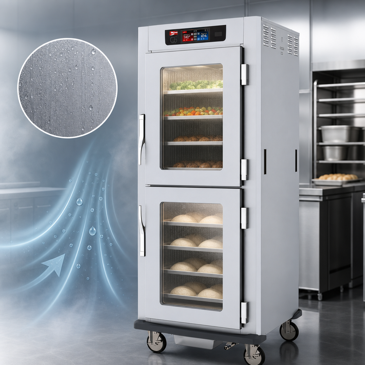 Product image #4 for Metro C5 9 Series Full-Height Mobile Pass-Thru Controlled Humidity Heated Holding and Proofing Cabinet with Solid & Glass Dutch Doors
