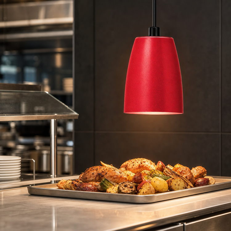 Product image #4 for Hatco DLL-600 Decorative Luminaire Food Heat Lamp, 100W Max, 8-1/2 Inch H x 6-1/4 Inch Diameter Shade