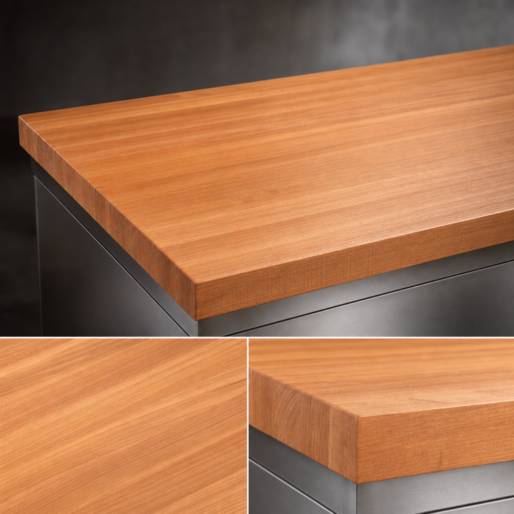 Product image #4 for Boos Block American Cherry Edge Grain Kitchen Countertop, 84 x 36 x 2-1/4 Inch Thick