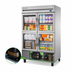 Thumbnail image #4 for True 2-Section Reach-In Refrigerator with 4 Framed Glass Half Doors, Bottom-Mounted R290