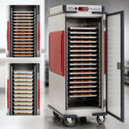 Thumbnail image #4 for Metro C5 Transport Armour C5T9-ASB Full-Height Mobile Heated Holding Cabinet, Solid Door, 16 Sheet Pan / 32 Hotel Pan Capacity