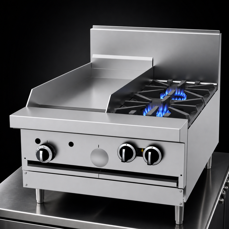 Product image #4 for Garland G Starfire Pro 24-Inch Commercial Gas Modular Top Restaurant Range with 2 Open Burners and 12-Inch Griddle