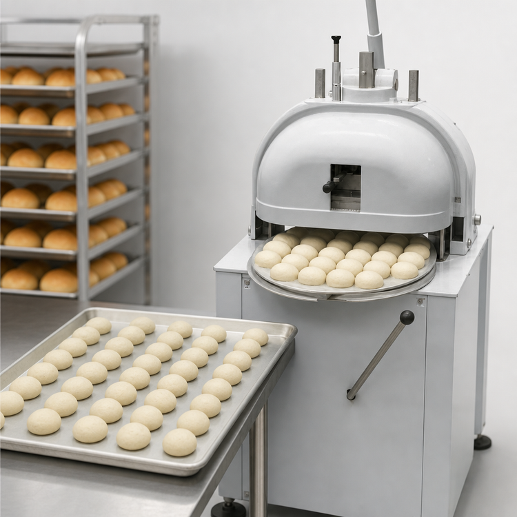 Product image #4 for Univex Semi-Automatic 36-Piece Bun Divider/Rounder