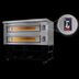Thumbnail image #5 for Marra Forni ELST73-36/2 Two-Deck Stackable Electric Deck Oven with 73 x 36-3/8 Inch MarraStone Hearth