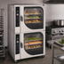 Thumbnail image #4 for Blodgett Combi CNVX-14E/BCX-14E Stacked Electric Convection Oven and Boiler-Based Combi Oven, 2 Decks