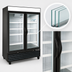 Thumbnail image #4 for Kool-It KGF-48 Two-Section Glass Door Freezer Merchandiser, 48 Cu. Ft., Black
