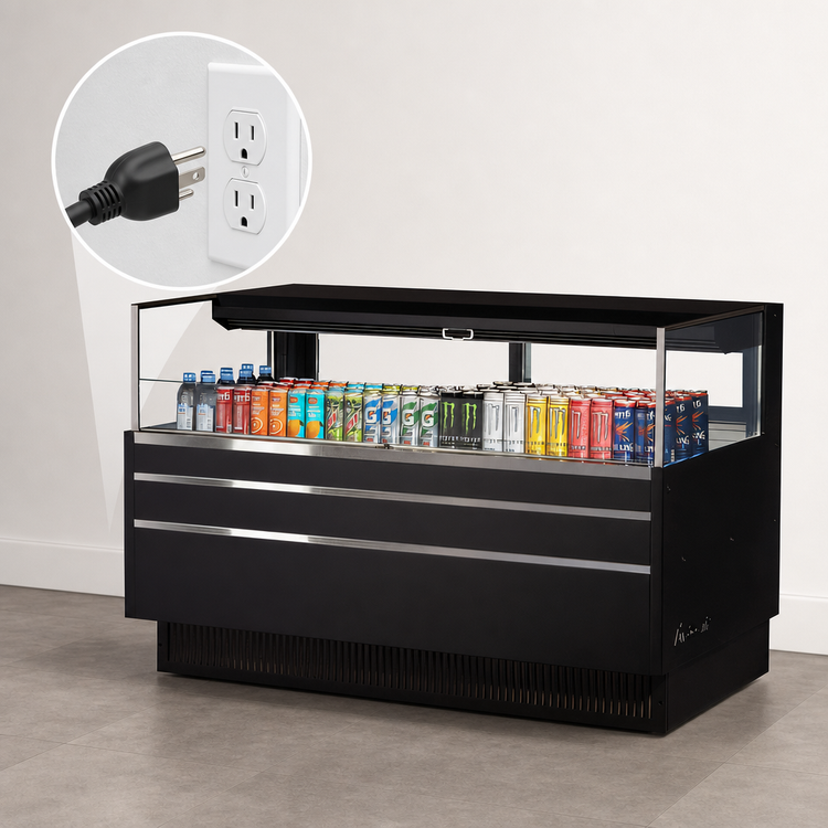 Product image #5 for Turbo Air Low-Profile Horizontal Open Display Merchandiser, 8 Cu. Ft., Self-Contained Refrigeration