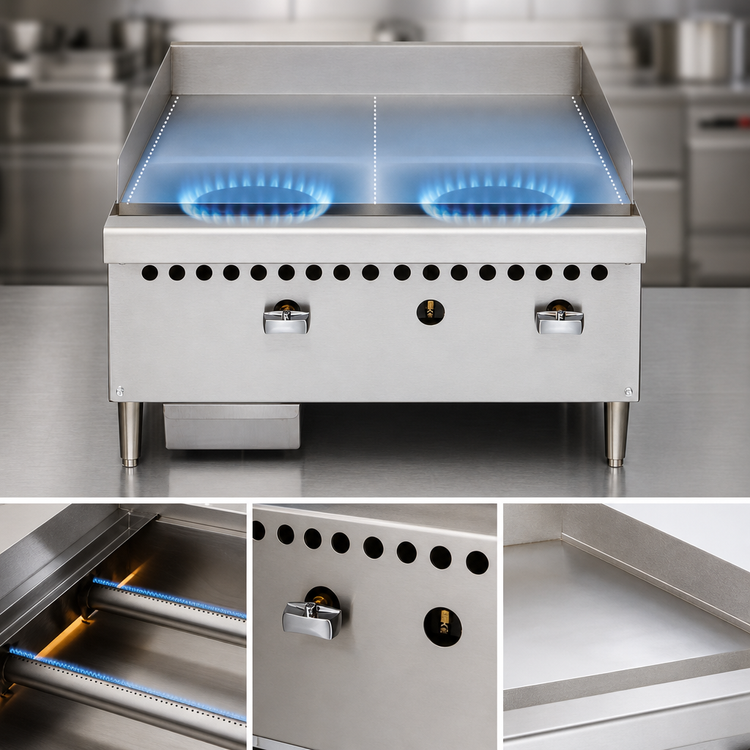 Product image #5 for Vulcan VCRG24-M Low-Profile Countertop Gas Griddle
