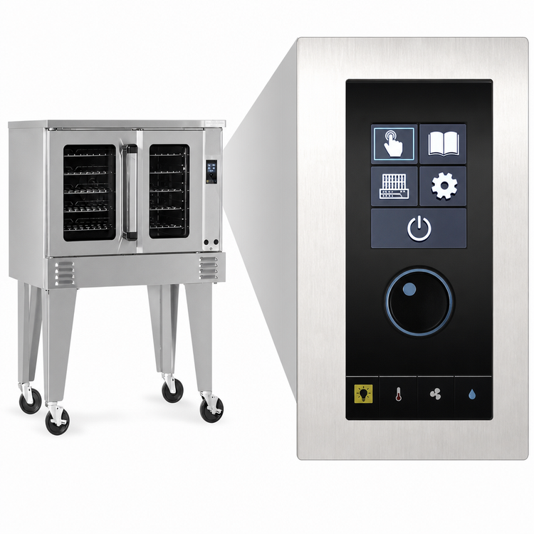 Product image #4 for Southbend Platinum Series 70,000 BTU Single Deck Gas Convection Oven with Touchscreen Controls and Independent Doors