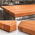 Thumbnail image #4 for Boos Block Edge Grain American Cherry Kitchen Countertop, 72 x 38 x 3 Inches, Varnique Finish