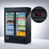 Thumbnail image #5 for Turbo Air Super Deluxe 2-Section Glass Door Merchandiser Refrigerator, 41.71 Cu. Ft., Self-Contained Bottom Mount, R290